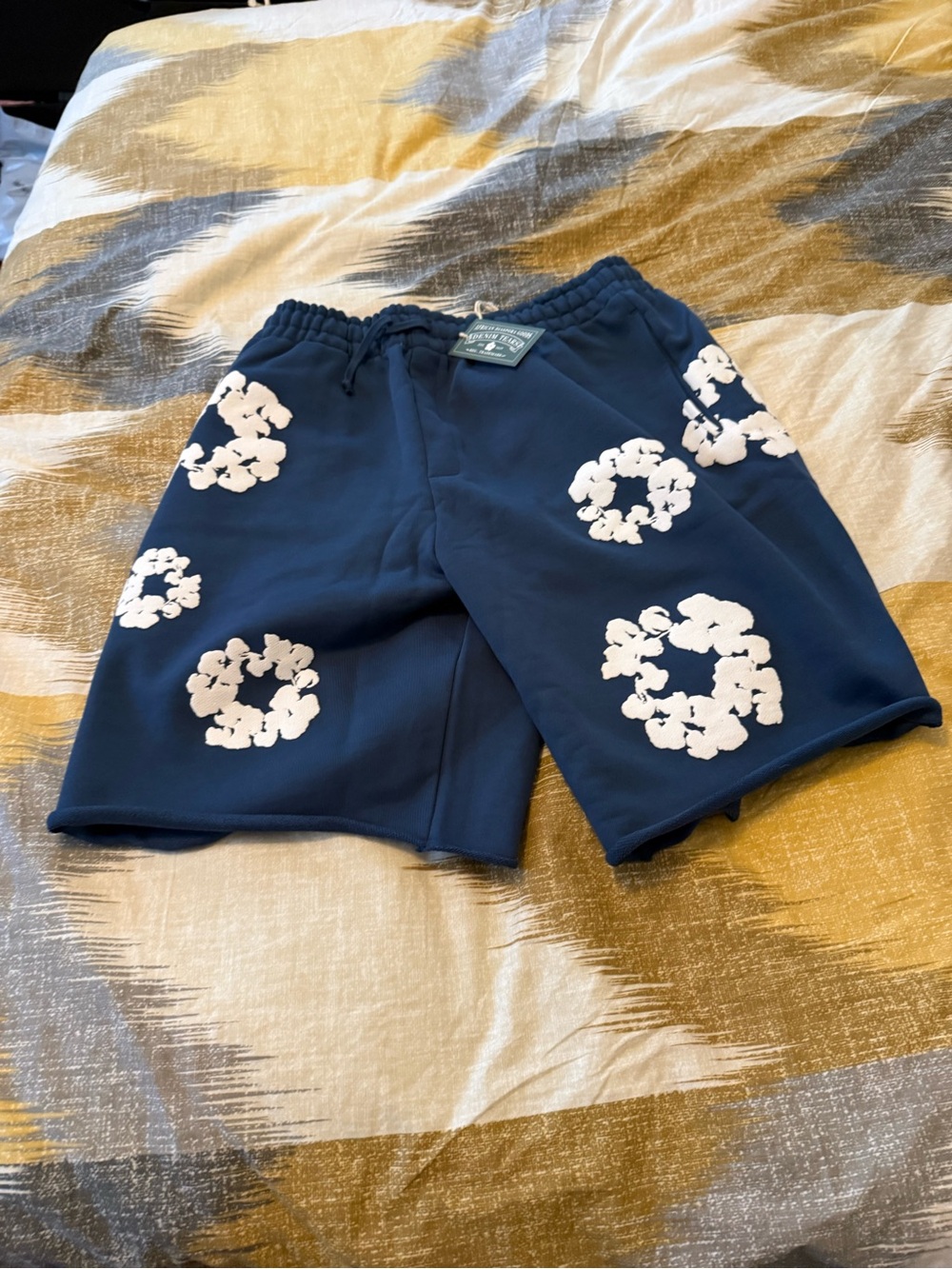 Denim Tears Cotton Wreath Men’s Blue Shorts Size M